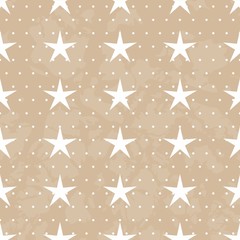 Seamless vintage vector stars pattern