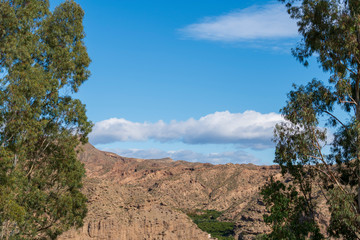 landscape of Santa Fe de Mondujar (Spain)