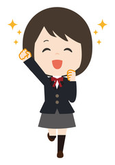 女子　嬉しい　学生