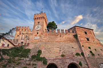 Offagna, Ancona, Marche, Italy: view of the medieval castle