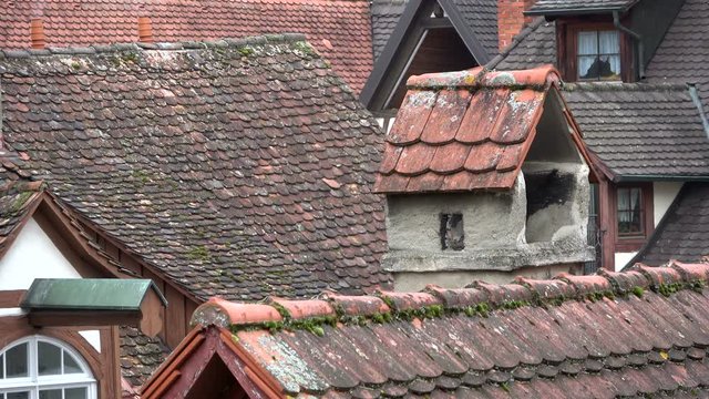 Giebel und D&auml;cher in Meersburg am Bodensee