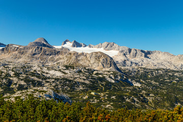 The Hallstatter Glacier, the largest glacier in the Dachstein Mountains in autumn, Austria. 