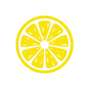 Fresh lemon fruits, Lemon icon vector illustration set