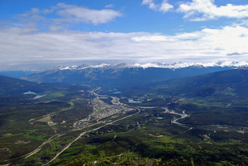 Naklejka premium Mountain view