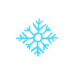 Snowflake Doodle Snow Drawing Illustration - Freehand, Art, Christmas doodle Winter Decoration Crystal Cool Star