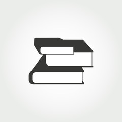 Book. Book vector web icon isolated on white background, EPS 10, top view