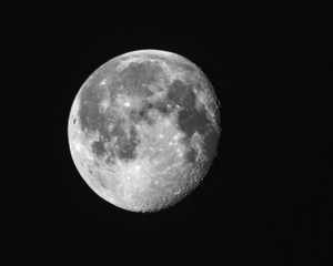 its nearly full moon