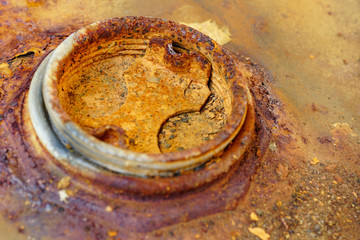 Rust of metals.Corrosive Rust on old iron.background.