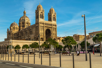 Fototapeta na wymiar Marseille Cathedral, Cathedrale de la Major, France,