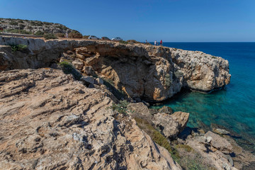 Fototapeta na wymiar cape greco panorama, sea, sky, Ayia Napa, Cyprus