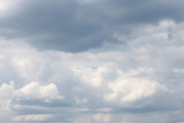 Sky with clouds close up background texture
