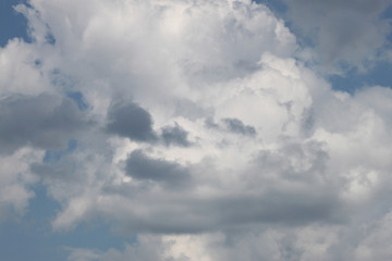 Fototapeta premium Sky with clouds close up background texture