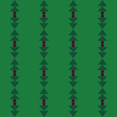 Christmas trees abstract geometric seamless pattern. Suitable for