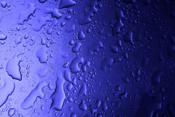 abstract classsic blue Oil drops on a water surface