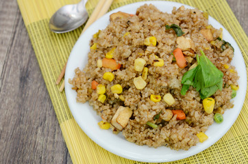 Fried rice. Healthy, lunch