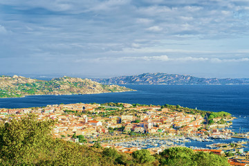 Fototapeta na wymiar Landscape of Palau Maddalena Island in Sardinia Italy
