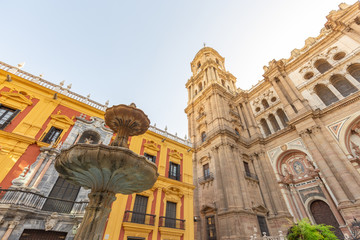 Plaza del Obispo. Malaga, Spain