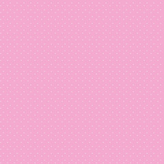 Seamless pink lilac light vector retro pattern with small white round dots.