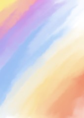 Watercolor rainbow