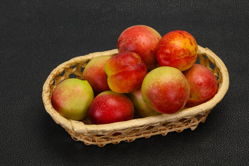Sweet tasty fresh ripe apricots