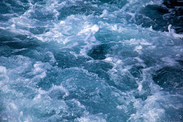 Fototapeta na wymiar The sea foam in the Indian ocean