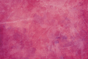 Fototapeta premium Pink watercolor paint background with texture and lots of grunge, old vintage background with paint spatter in faded distressed textured design