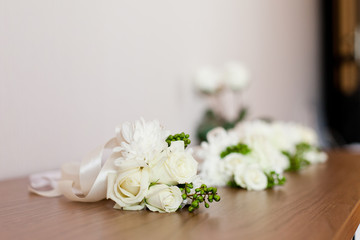 Wedding bouquet from pretty roses