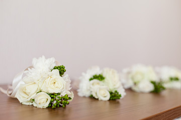 Wedding bouquet from pretty roses
