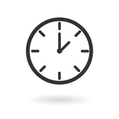 Clock and watch vector icon on white background. Flat vector clock and watch icon symbol sign from modern tools and utensils. Collection for mobile concept and