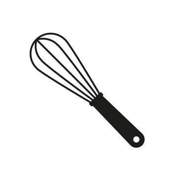 Whisk for whipping and mixing. Simple vector illustration