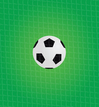 Soccer goal net. vector illustration