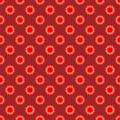 Abstract geometric circle flower seamless pattern moroccan style. Perfect for backgrounds, backdrop, fabric designs, pattern fills and wallpapers.