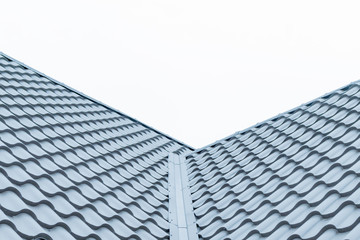 Fragment of the new roof of the house