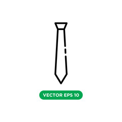 tie icon vector template design concept