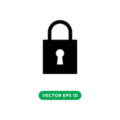 lock icon vector template design template
