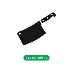 butcher icon vector template design concept