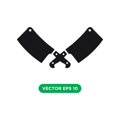 butcher icon vector template design concept
