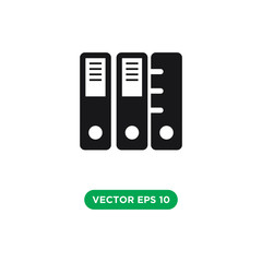 binder icon vector template design concept