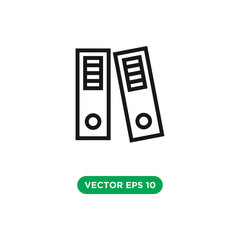 binder icon vector template design concept