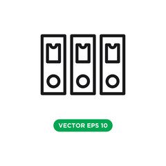 binder icon vector template design concept