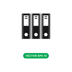 binder icon vector template design concept