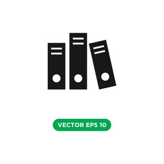 binder icon vector template design concept
