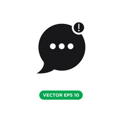bubble speech chat icon vector template design concept