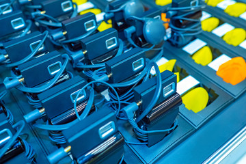 Receivers for simultaneous interpretation. Equipment for conferences. Simultaneous interpretation...