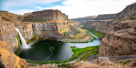 Beautiful Palouse with the Palouse river leading to the Snake