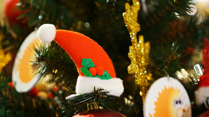 Christmas decorations on the Christmas tree.