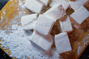 Marshmallows in a pile