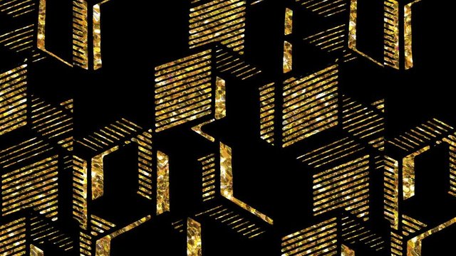 Animated african pattern VJ loop