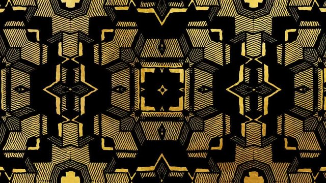 Animated african pattern VJ loop