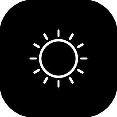 Sun Icon With White Background
